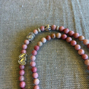 TOPANGA Jewelry　MARAブレスレット　ロードナイト　生命の木　ロングネックレス　数珠　瞑想　ヨガ　ラップブレス　天然石　108個　マーラ