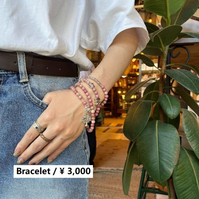 TOPANGA Jewelry　MARAブレスレット　ロードナイト　生命の木　ロングネックレス　数珠　瞑想　ヨガ　ラップブレス　天然石　108個　マーラ