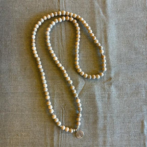 TOPANGA Jewelry　MARAブレスレット　シナモンウッド　生命の木　ロングネックレス　数珠　瞑想　ヨガ　ラップブレス　天然石　108個　マーラ
