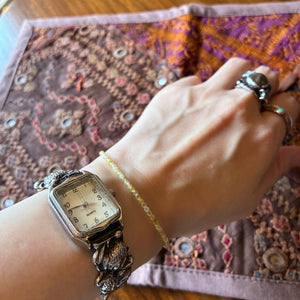 TOPANGA Jewelry　ミニジェムブレスレット　イエローオパール　ナチュラルストーン　天然石　パワーストーン　ペンダント　クリスタル