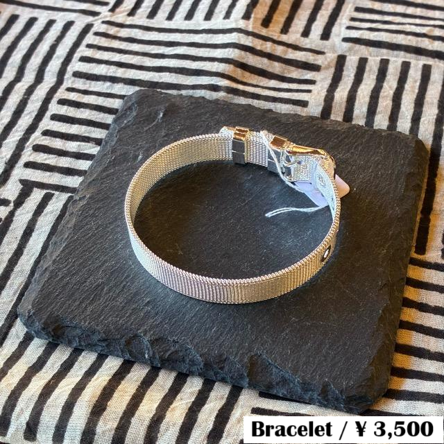 TOPANGA Jewelry Calm silver bracelet Mesh belt S925 silver925
