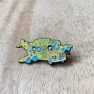 TOPANGA Jewelry　ピンブローチ　FLYING BUS Zoom!　バス　プレゼント　プチギフト　プレゼント  　アクセサリー