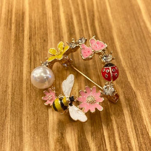 TOPANGA Jewelry　ビジューブローチ　レディバグガーデン　ファッションアイテム　ジュエリー　プレゼント　小物　アクセサリー　プチギフト　