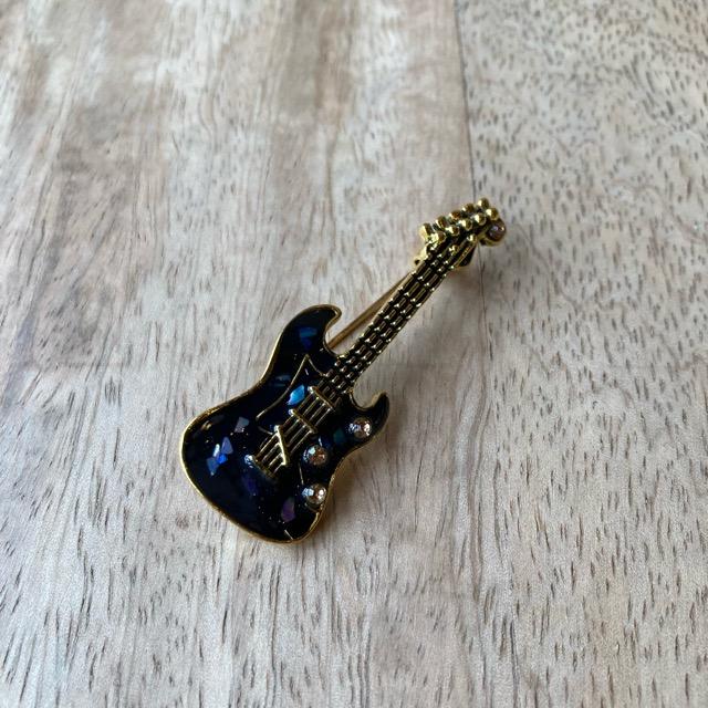 TOPANGA Jewelry　musicブローチ　 エレキギター　ファッションアイテム　ジュエリー　プレゼント　小物　アクセサリー　プチギフト　