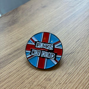 TOPANGA Jewelry　ピンブローチ　PUNKS NOT DEAD　パンクは死んでない　ファッションアイテム　ジュエリー　プレゼント　小物　プチギフト　