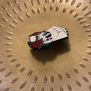 TOPANGA Jewelry Pin Brooch Ace Skull
