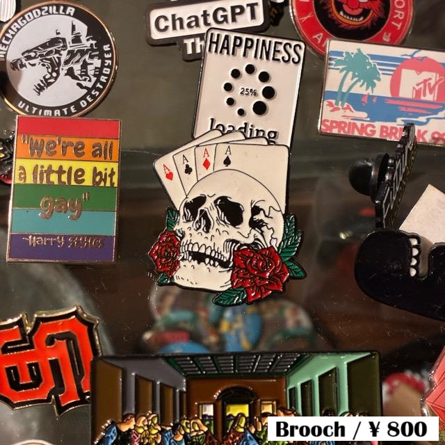 TOPANGA Jewelry Pin Brooch Ace Skull