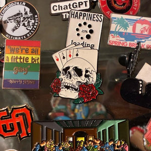 TOPANGA Jewelry Pin Brooch Ace Skull