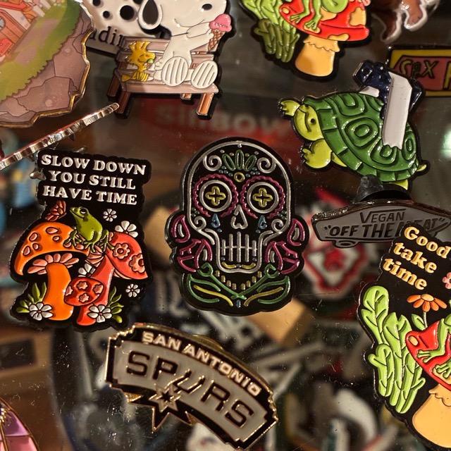 TOPANGA Jewelry Pin Brooch Neon Calavera