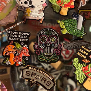 TOPANGA Jewelry Pin Brooch Neon Calavera