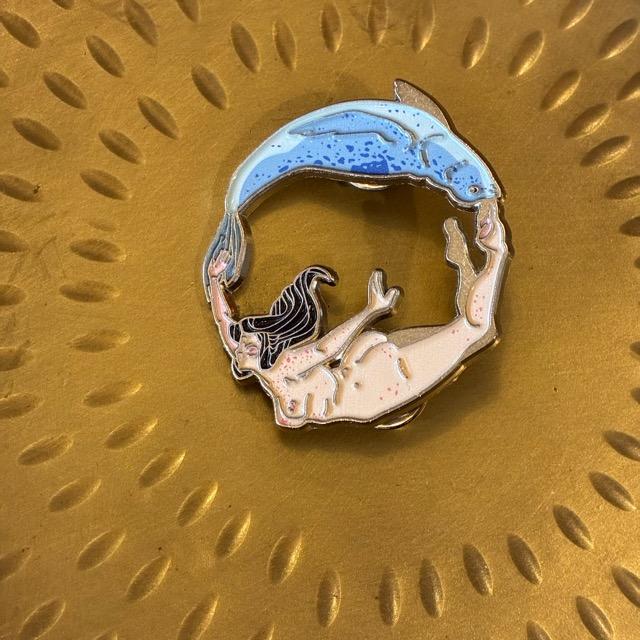 TOPANGA Jewelry　 Pin Brooch　Fish and Woman