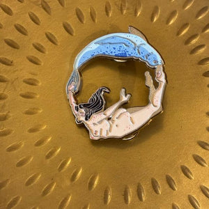 TOPANGA Jewelry　 Pin Brooch　Fish and Woman