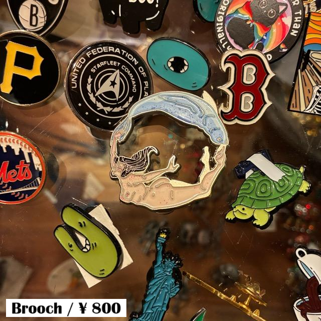 TOPANGA Jewelry　 Pin Brooch　Fish and Woman