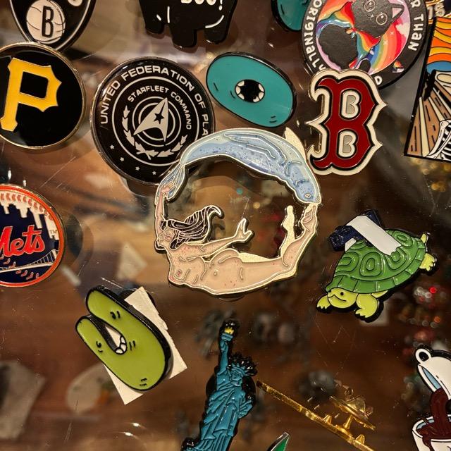 TOPANGA Jewelry　 Pin Brooch　Fish and Woman