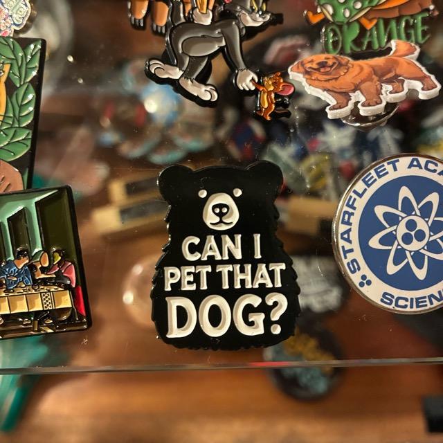 TOPANGA Jewelry　 Pin Brooch　CAN I PET THAT DOG?