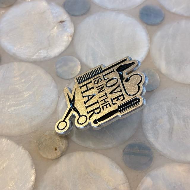 TOPANGA Jewelry Pin Brooch LOVE IS IN THE HAIR