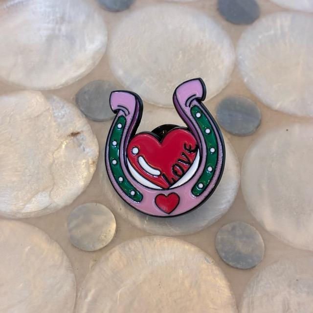 TOPANGA Jewelry　 Pin Brooch　I LOVE Horseshoes