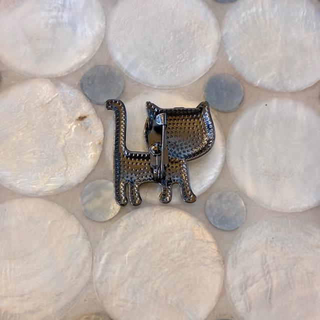 TOPANGA Jewelry　 Flower Cat Brooch　4color