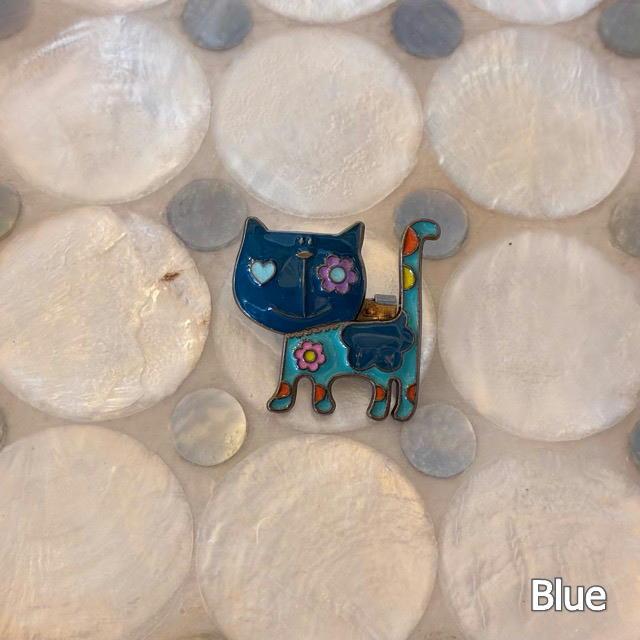 TOPANGA Jewelry　 Flower Cat Brooch　4color