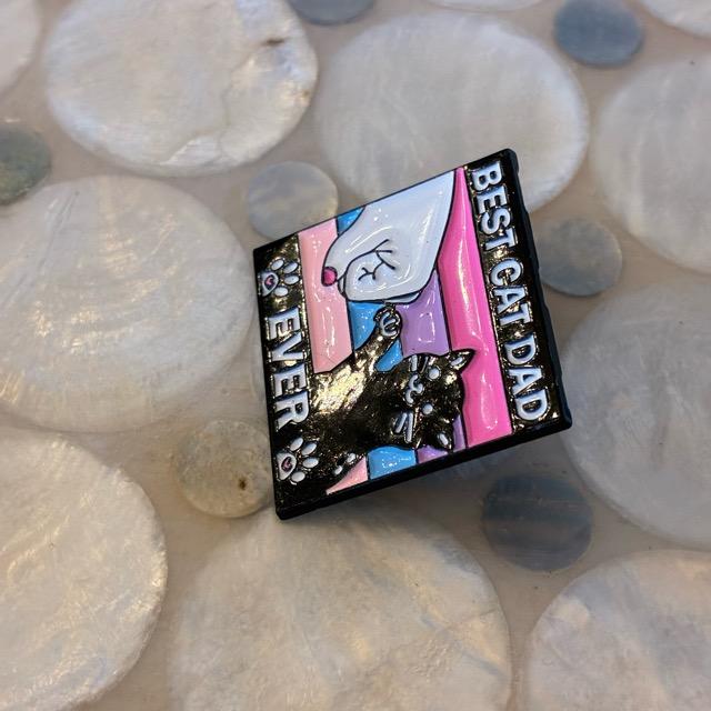 TOPANGA Jewelry　 Pin Brooch　BEST CAT DAD EVER