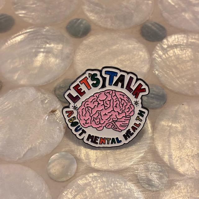 TOPANGA Jewelry　 Pin Brooch　LET'S TALK ABOUT MENTAL HEALTH