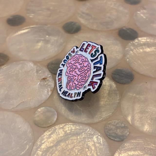 TOPANGA Jewelry　 Pin Brooch　LET'S TALK ABOUT MENTAL HEALTH