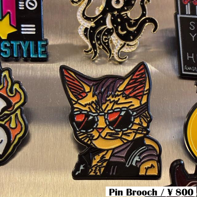 TOPANGA Jewelry　 Pin Brooch　Funky Cat