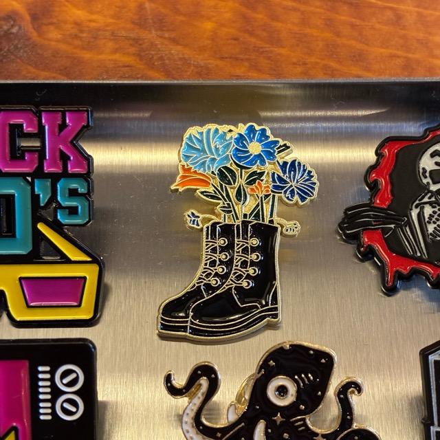 TOPANGA Jewelry Pin Brooch Boots & flowers