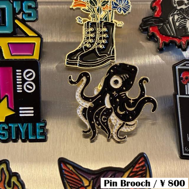 TOPANGA Jewelry Pin Brooch Night Sky Octopus