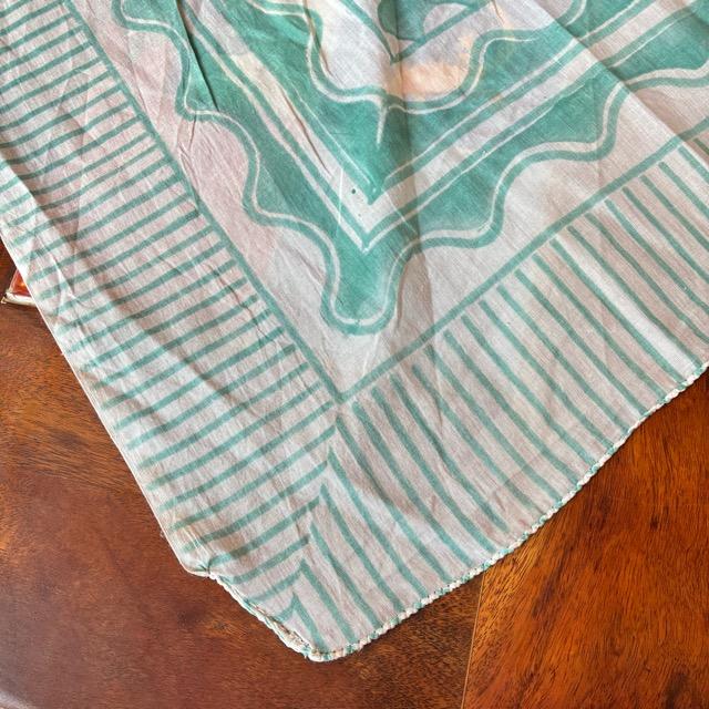 TOPANGA Homefurnishing India Block print curtain Green A 110×180cm