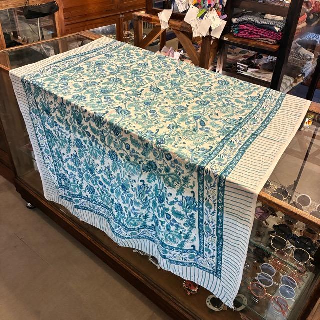 TOPANGA Homefurnishing India Block print curtain Green B 110×180cm