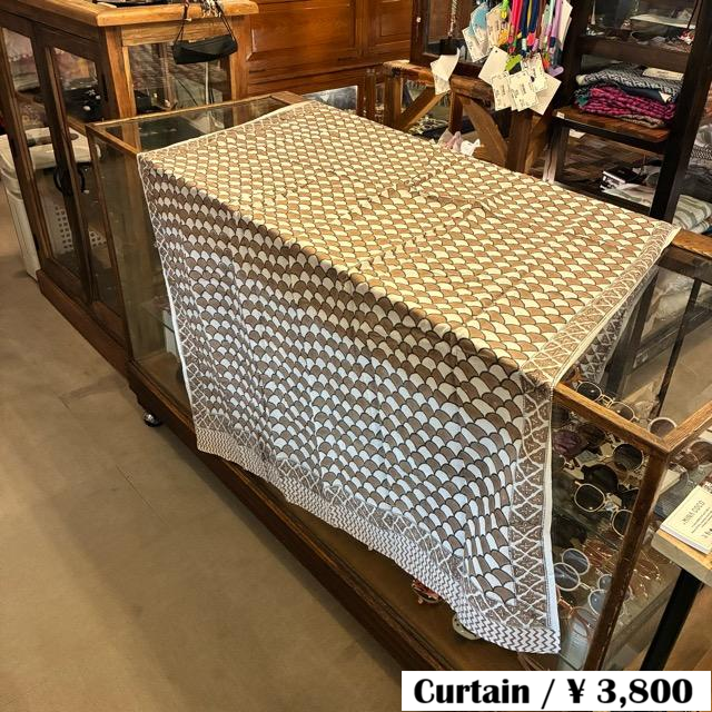 TOPANGA Homefurnishing India Block print curtain Warm D 110×180cm