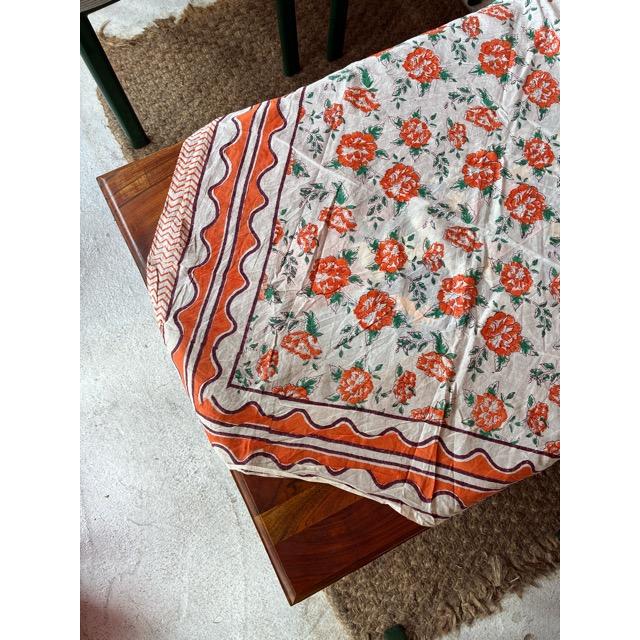 TOPANGA Homefurnishing India Block print curtain Warm G 110×180cm