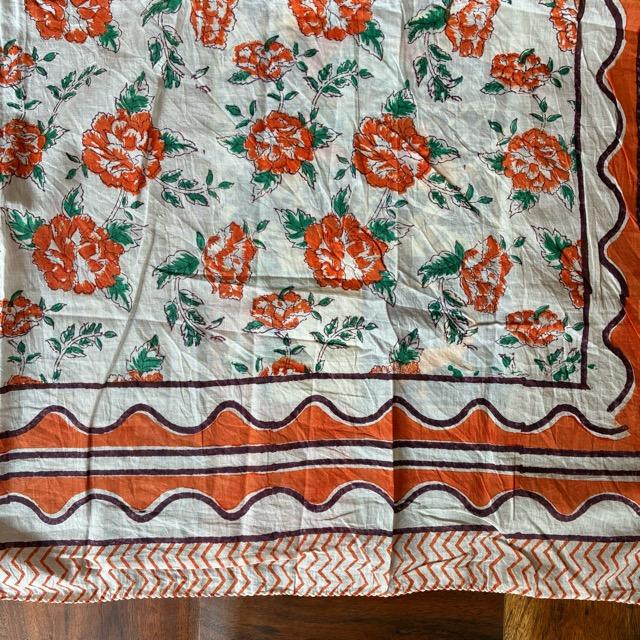 TOPANGA Homefurnishing India Block print curtain Warm G 110×180cm