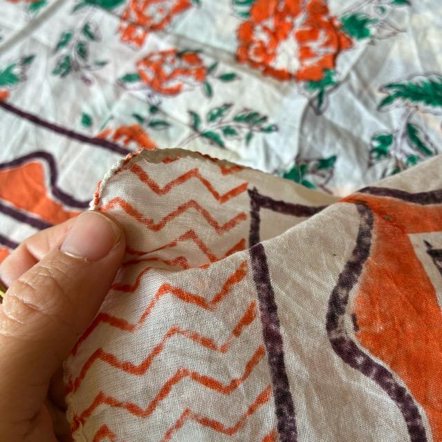 TOPANGA Homefurnishing India Block print curtain Warm G 110×180cm