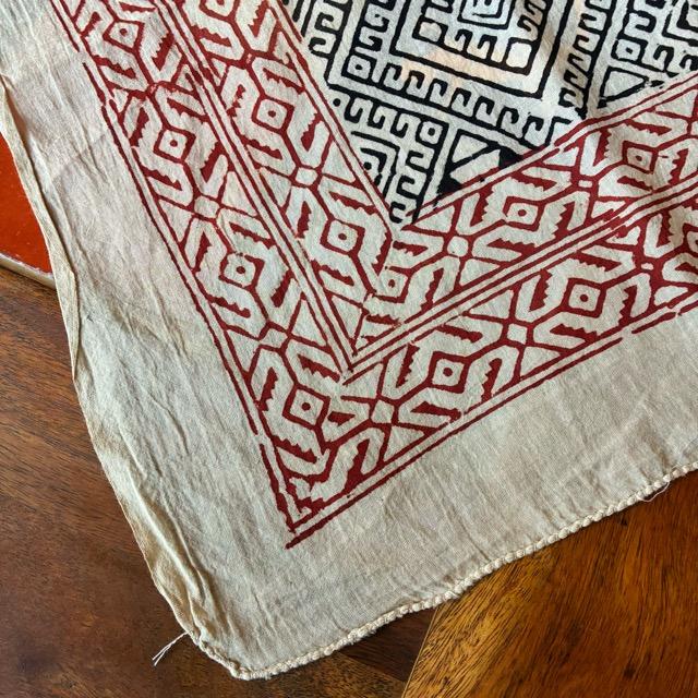 TOPANGA Homefurnishing India Mud dyeing Block print curtain B 110×180cm