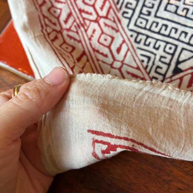 TOPANGA Homefurnishing India Mud dyeing Block print curtain B 110×180cm