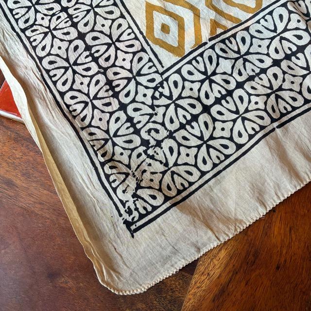 TOPANGA Homefurnishing India Mud dyeing Block print curtain D 110×180cm