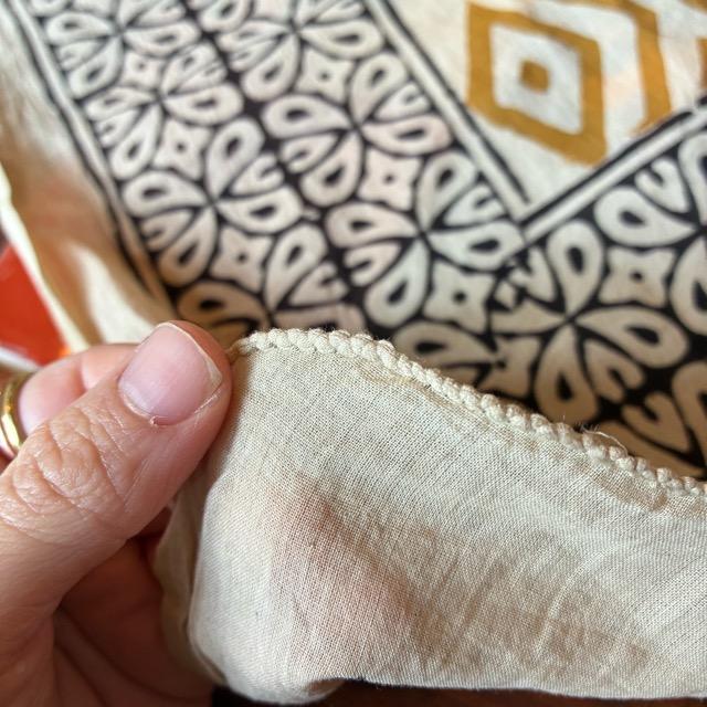 TOPANGA Homefurnishing India Mud dyeing Block print curtain D 110×180cm