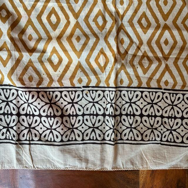 TOPANGA Homefurnishing India Mud dyeing Block print curtain D 110×180cm