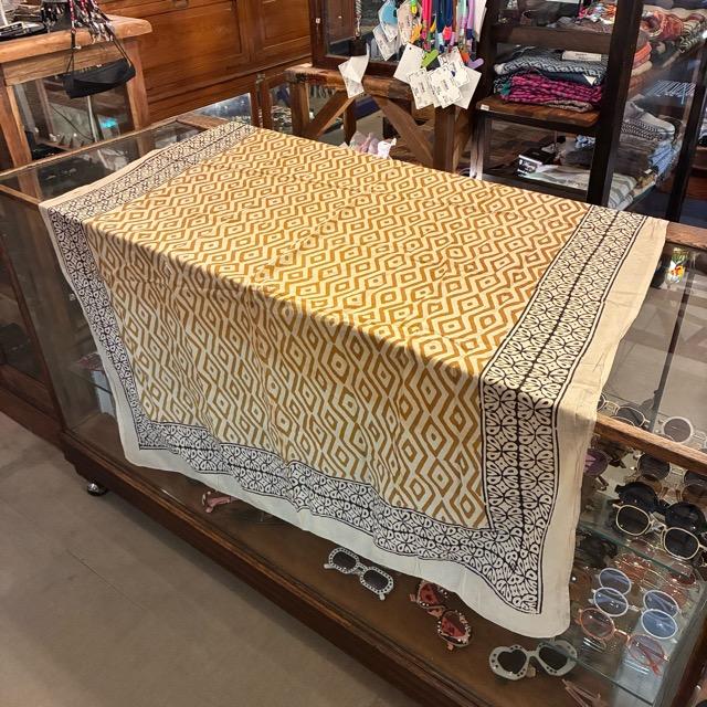 TOPANGA Homefurnishing India Mud dyeing Block print curtain D 110×180cm