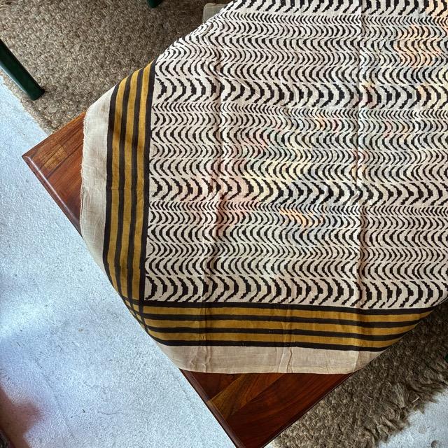 TOPANGA Homefurnishing India Mud dyeing Block print curtain E 110×180cm