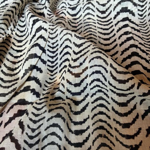 TOPANGA Homefurnishing India Mud dyeing Block print curtain E 110×180cm