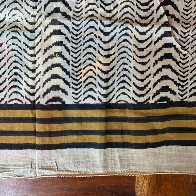 TOPANGA Homefurnishing India Mud dyeing Block print curtain E 110×180cm