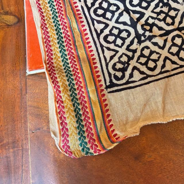 TOPANGA Homefurnishing India Mud dyeing Block print curtain F 110×180cm