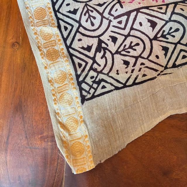 TOPANGA Homefurnishing India Mud dyeing Block print curtain G 110×180cm