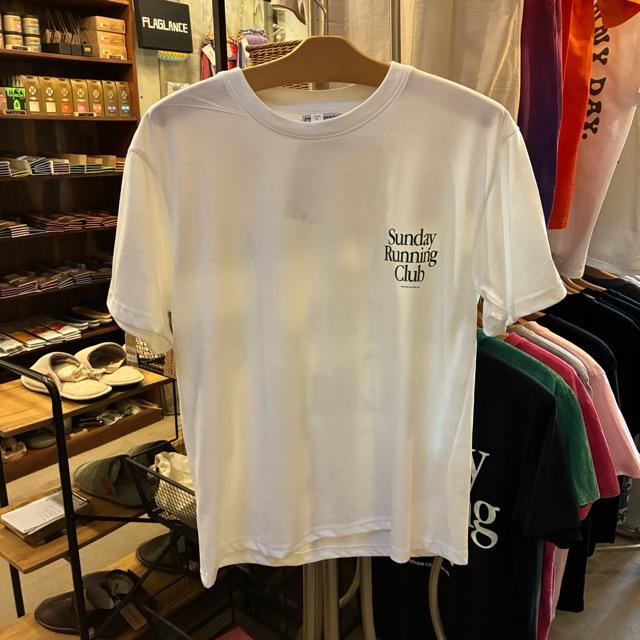 TOPANGA Lady's　グラフィックTシャツ　全2色　Sunday Running Club　 全２色　ホワイト　ブラック　カットソー　M　L　XL　メンズ　レディース　ユニセックス
