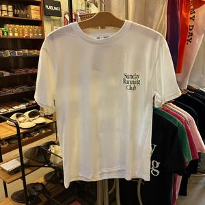 TOPANGA Lady's　グラフィックTシャツ　全2色　Sunday Running Club　 全２色　ホワイト　ブラック　カットソー　M　L　XL　メンズ　レディース　ユニセックス