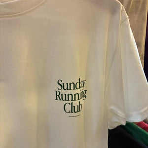 TOPANGA Lady's　グラフィックTシャツ　全2色　Sunday Running Club　 全２色　ホワイト　ブラック　カットソー　M　L　XL　メンズ　レディース　ユニセックス
