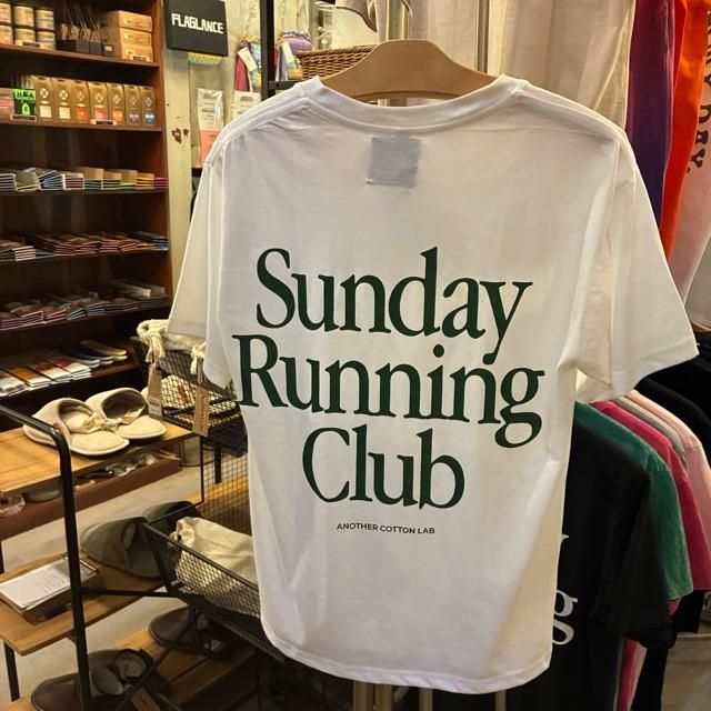 TOPANGA Lady's　グラフィックTシャツ　全2色　Sunday Running Club　 全２色　ホワイト　ブラック　カットソー　M　L　XL　メンズ　レディース　ユニセックス